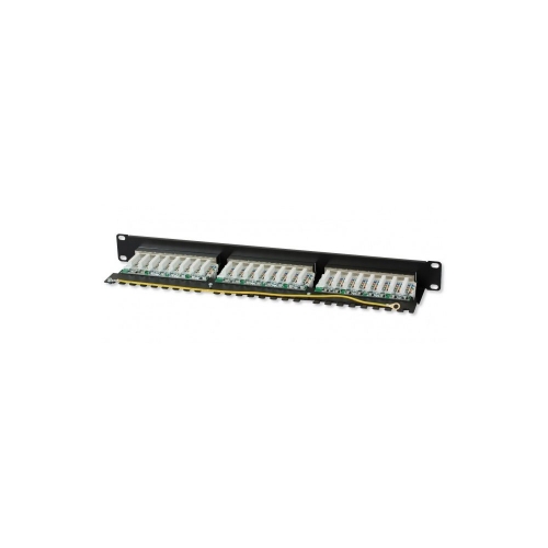 Patch Panel 24 Stp Cat6a Czarny